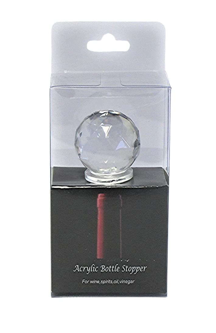 Dependable Products Acrylic Wine Bottle Stopper Crystal Clear with Airtight Silicone Seal Wine Preserver Saver Gift Packaging - Image 5